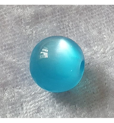 Kunststoffperlen glänzend hellblau
