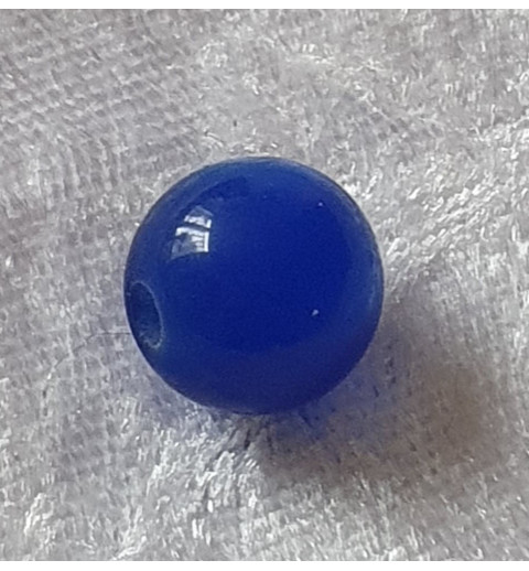 Kunststoffperlen glänzend blau