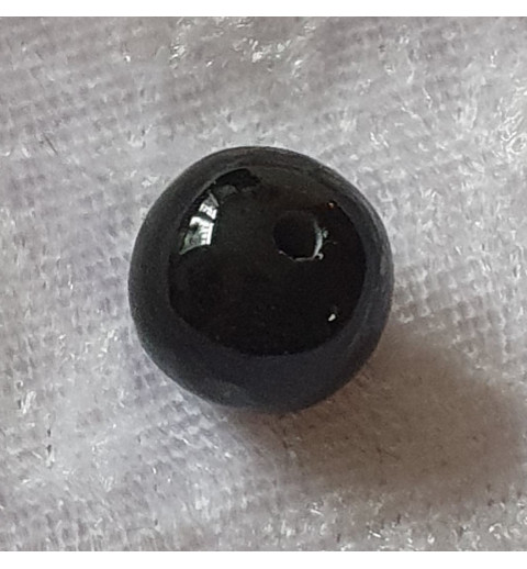 Kunststoffperlen glänzend schwarz