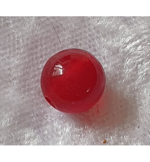 Kunststoffperlen glänzend rot