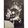 Siebdruck-Schablone Totenkopf