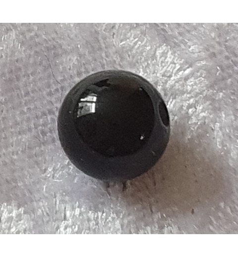 Kunststoffperlen glänzend schwarz