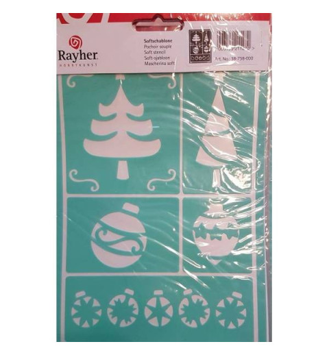 Schablone Selbstklebend Weihnachten