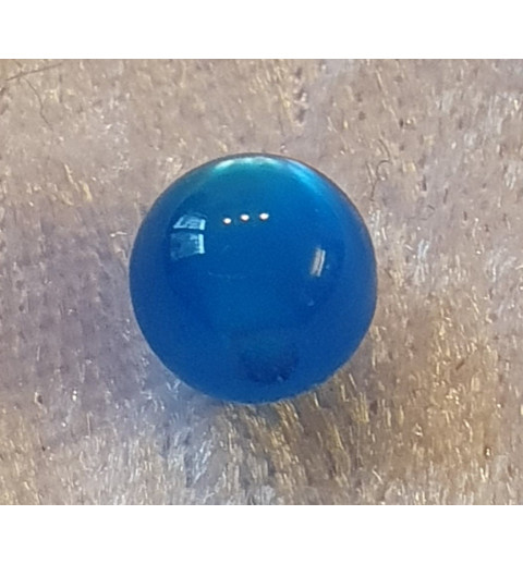 Kunststoffperlen glänzend blau