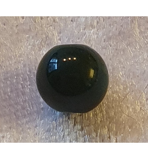 Kunststoffperlen glänzend schwarz