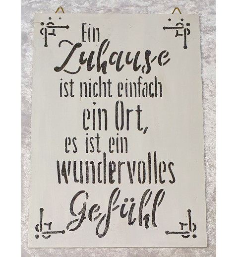 Schild Ein Zuhause...