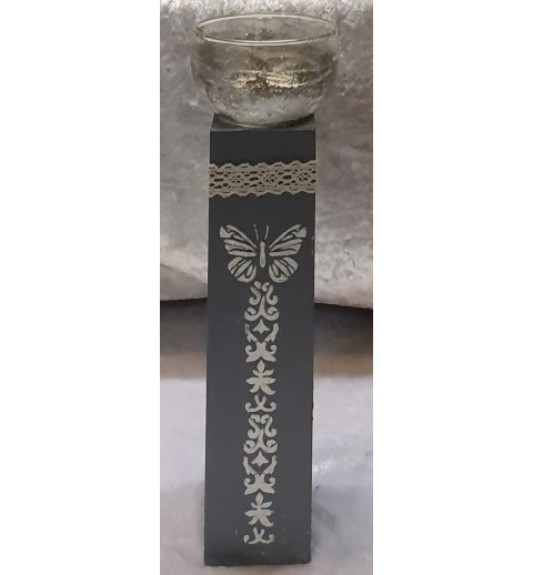Teelicht mit Glas
