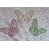 Schmetterling aus Stoff creme