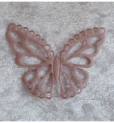 Schmetterling aus Stoff rosa