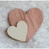 Holzherz rosa
