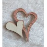Holzherz rosa