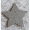 Holzstern silber