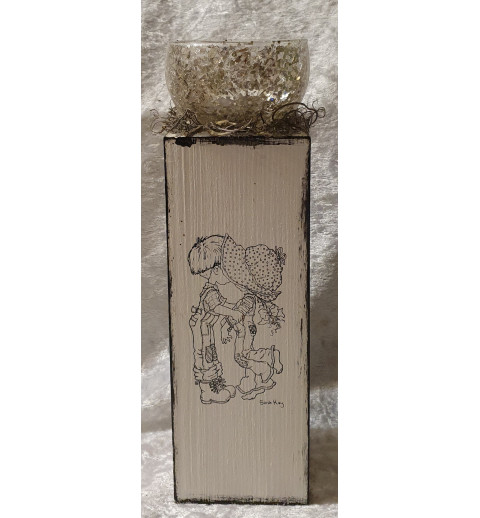 Teelicht Holz/Glas