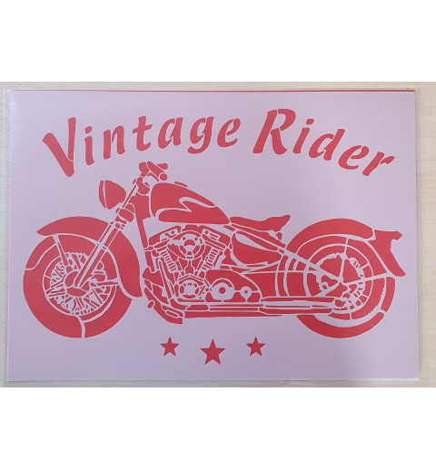 Schablone Motorrad