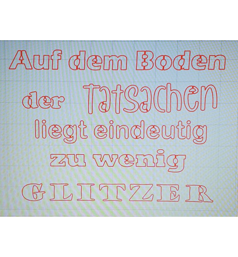 Schablone Auf dem Boden.....
