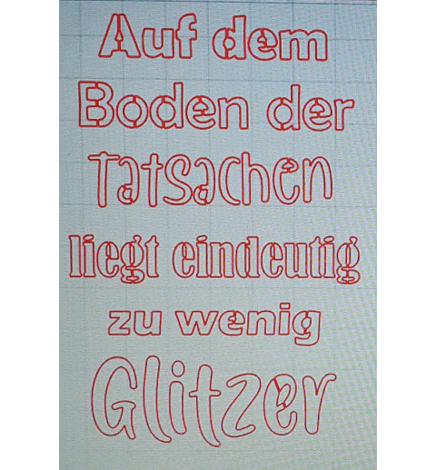 Schablone Auf dem Boden.....