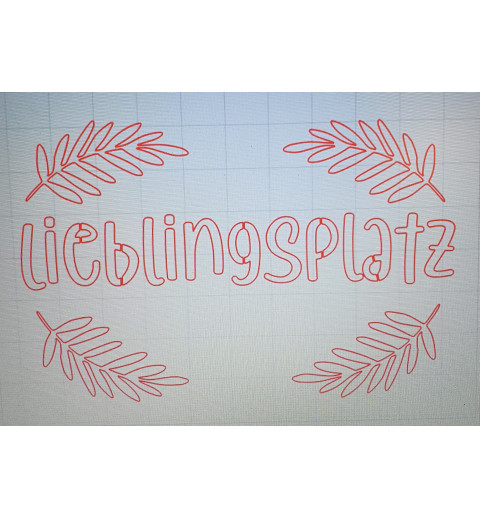 Schablone Lieblingsplatz