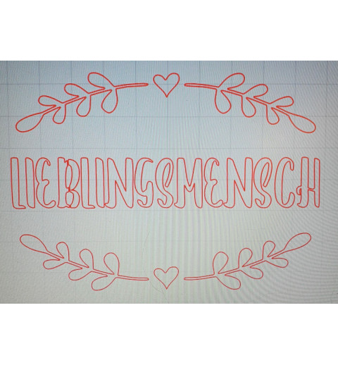 Schablone Lieblingsmensch