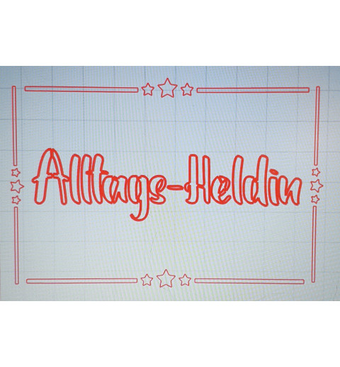Schablone Alltags-Heldin