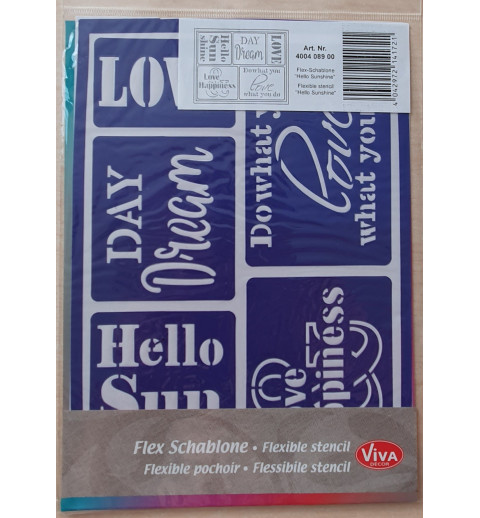 Schablone Selbstklebend Day Dream