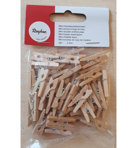 Mini Holzklammern