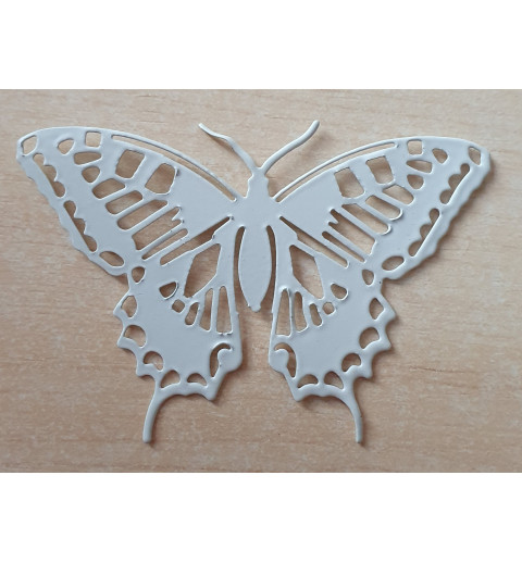 Metall Schmetterling weiss