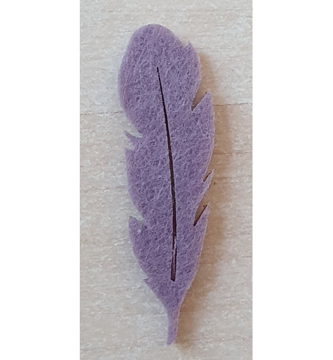 Filz Feder mauve