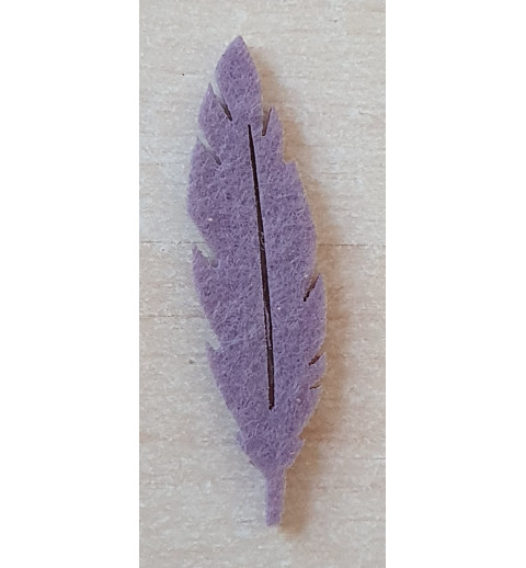 Filz Feder mauve
