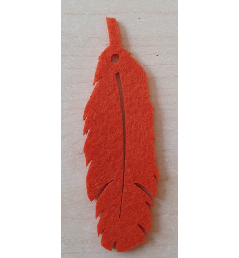 Filz Feder orange