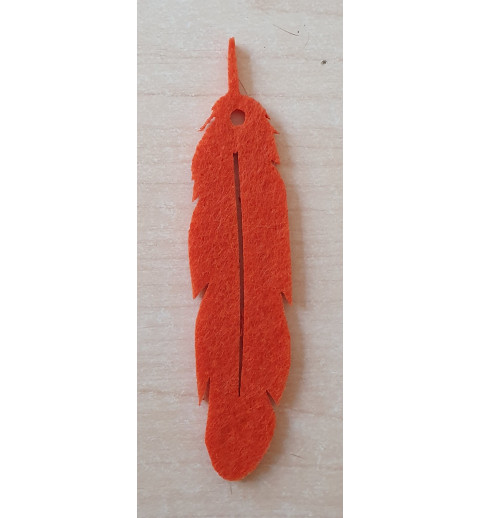 Filz Feder orange