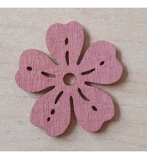 Holz Blume rosa