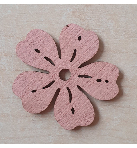 Holz Blume lachs