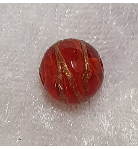 Glasperlen rot