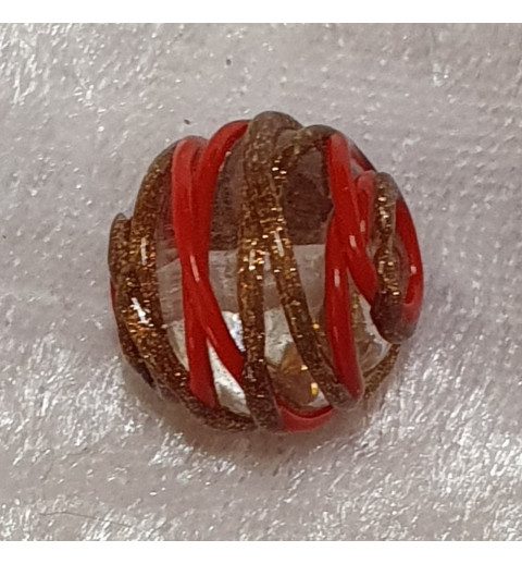 Glasperlen rot