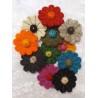 Filz Blume rot