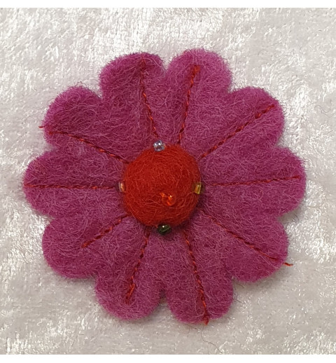 Filz Blume pink