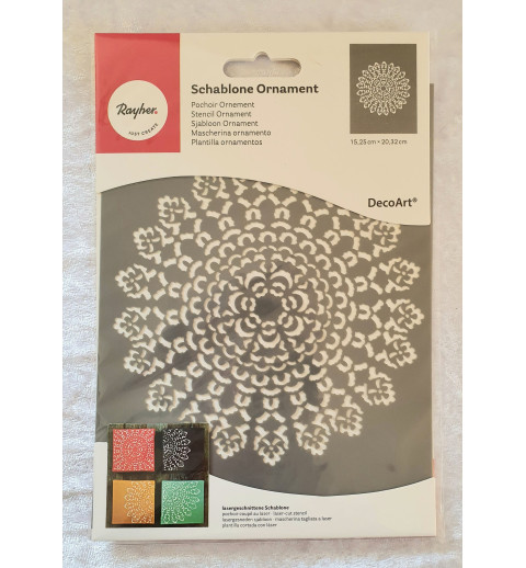 Schablone Ornament