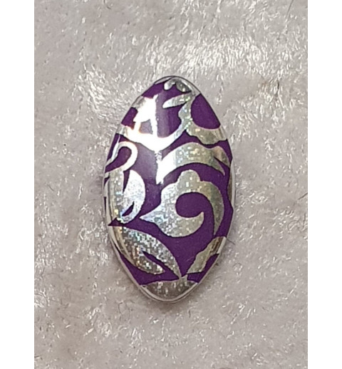 Kunststoffperlen flach violette