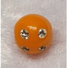 Strassperlen Kunststoff orange