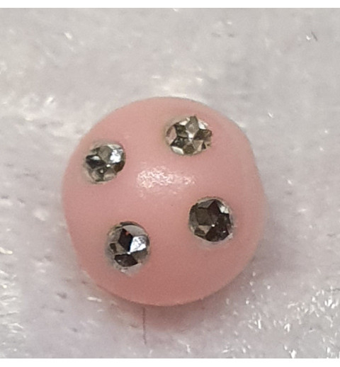 Strassperlen Kunststoff rosa