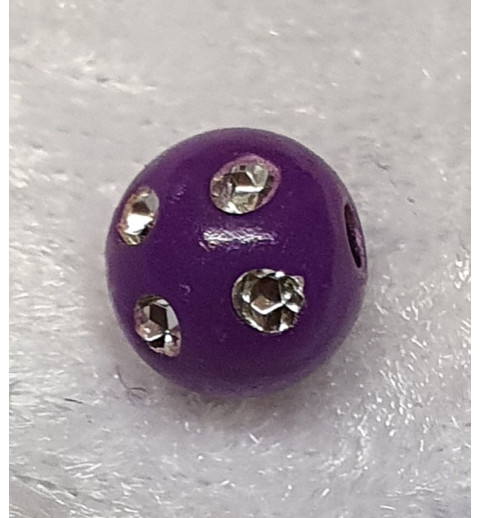 Strassperlen Kunststoff violette