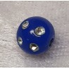 Strassperlen Kunststoff blau