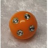 Strassperlen Kunststoff orange