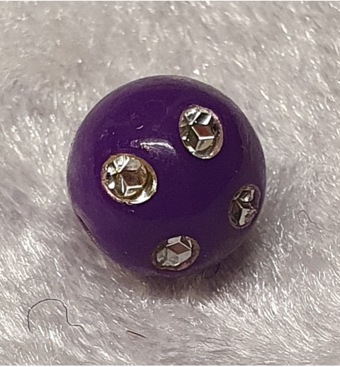 Strassperlen Kunststoff violette