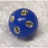 Strassperlen Kunststoff blau