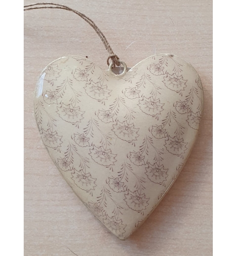 Metall Herz creme