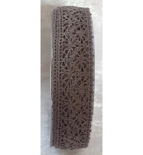 Spitzenband taupe