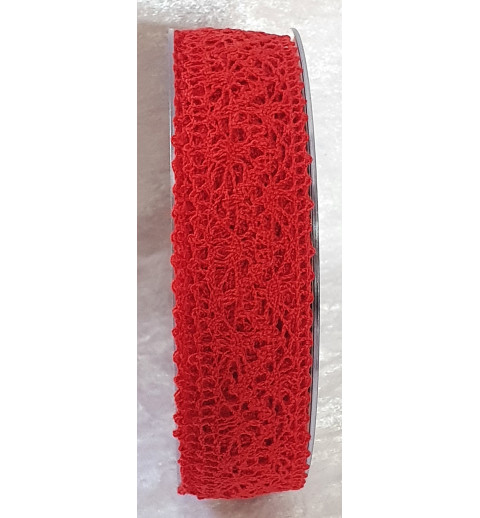 Spitzenband rot