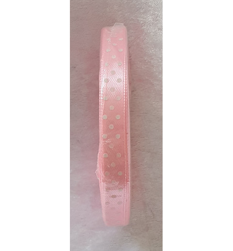 Dekoband gepunktet rosa