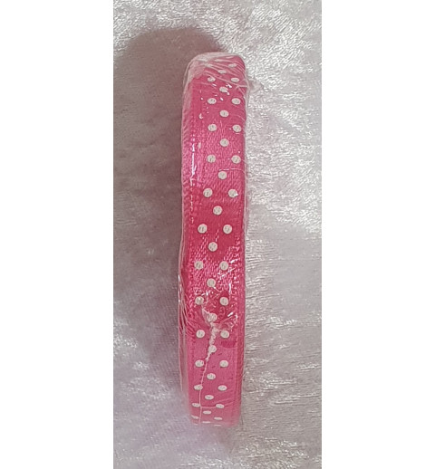 Dekoband gepunktet pink